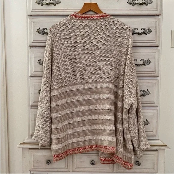 Umgee Beige Knit Cardigan size Small - Picture 3 of 5